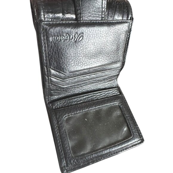 Brighton Leather & Canvas‎ Heart Print Bifold Wallet - Picture 3 of 6